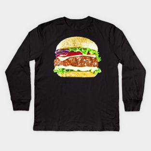 Hamburger Kids Long Sleeve T-Shirt